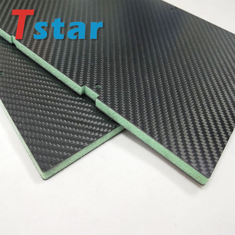帶PU泡沫芯的3K碳纖維板材
